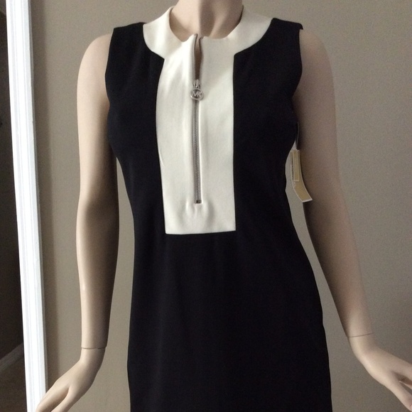 MICHAEL Michael Kors Black Sleeveless Shift Dress - Picture 1 of 7